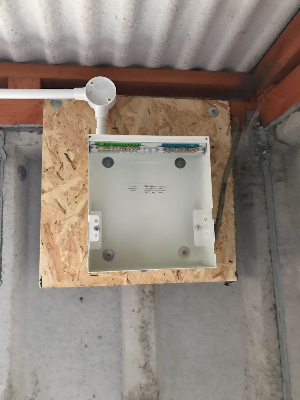 First Fix Consumer Unit