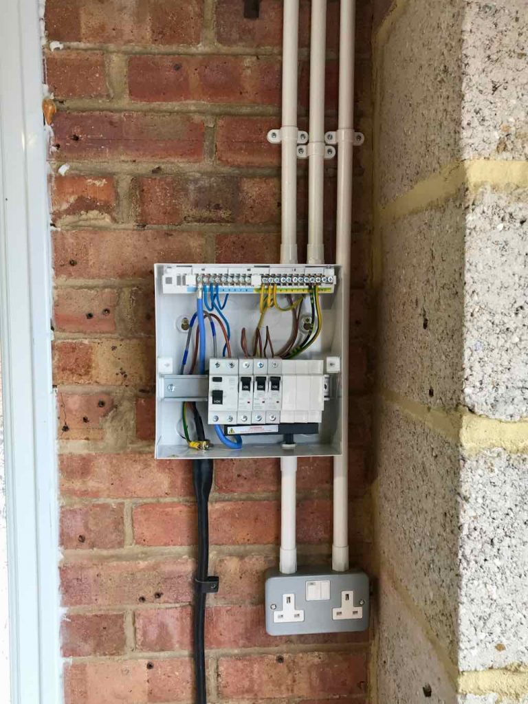 New RCD Garage Consumer Unit