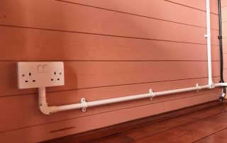 Socket wired in conduit