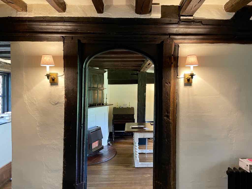 Traditional doorway lighting - Listed Building Electrics - JDH Electrics