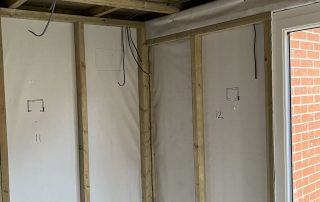 Wiring in a shed - First Fixing