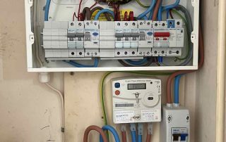 New Hager RCD consumer unit with Surge Protection Device + meter