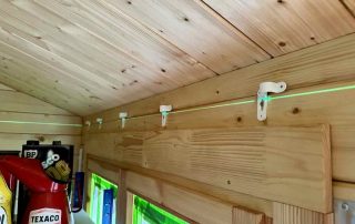 Laser Level Conduit Saddles in Summer House - Electrical Wiring