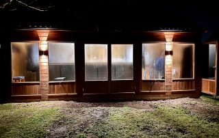 Outside lighting installation on summer house - JDH Electrics