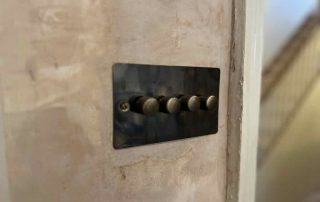 Brass handmade Dimmer Switch - listed building rewire - JDH Electrics