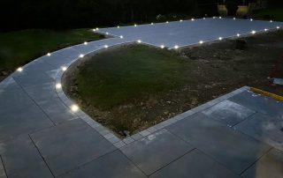 IP Rated Patio Up-Light installation in Stowmarket by JDH Electrics