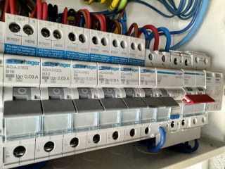 New Hager SPD Consumer Unit with ADA932U RCBO with Switched Neutral for EV Charger - JDH Electrics