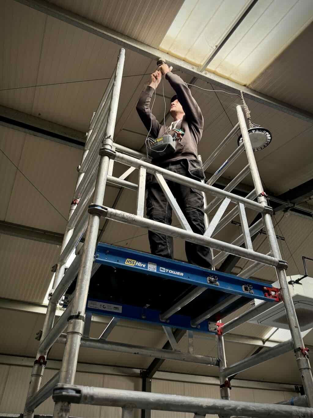 High Bay Lighitng Testing - Industrial EICR in Ashford Kent - Electrical Testing - JDH Electrics