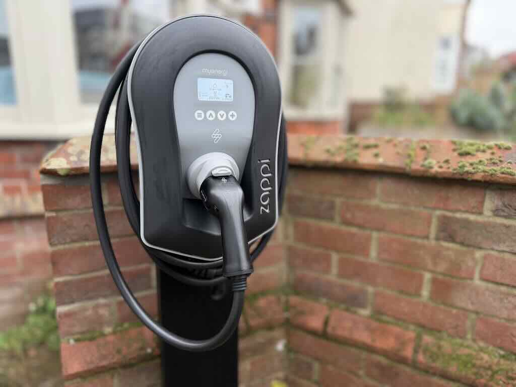 My Energi Zappi Pedestal EV Charger Installation in Bury St Edmunds - JDH Electrics