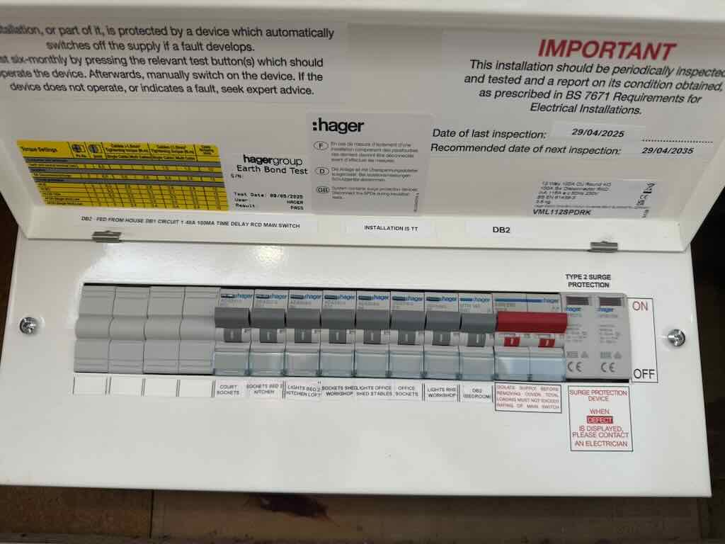 Hager RCBO Consumer unit upgrade - JDH Electrics