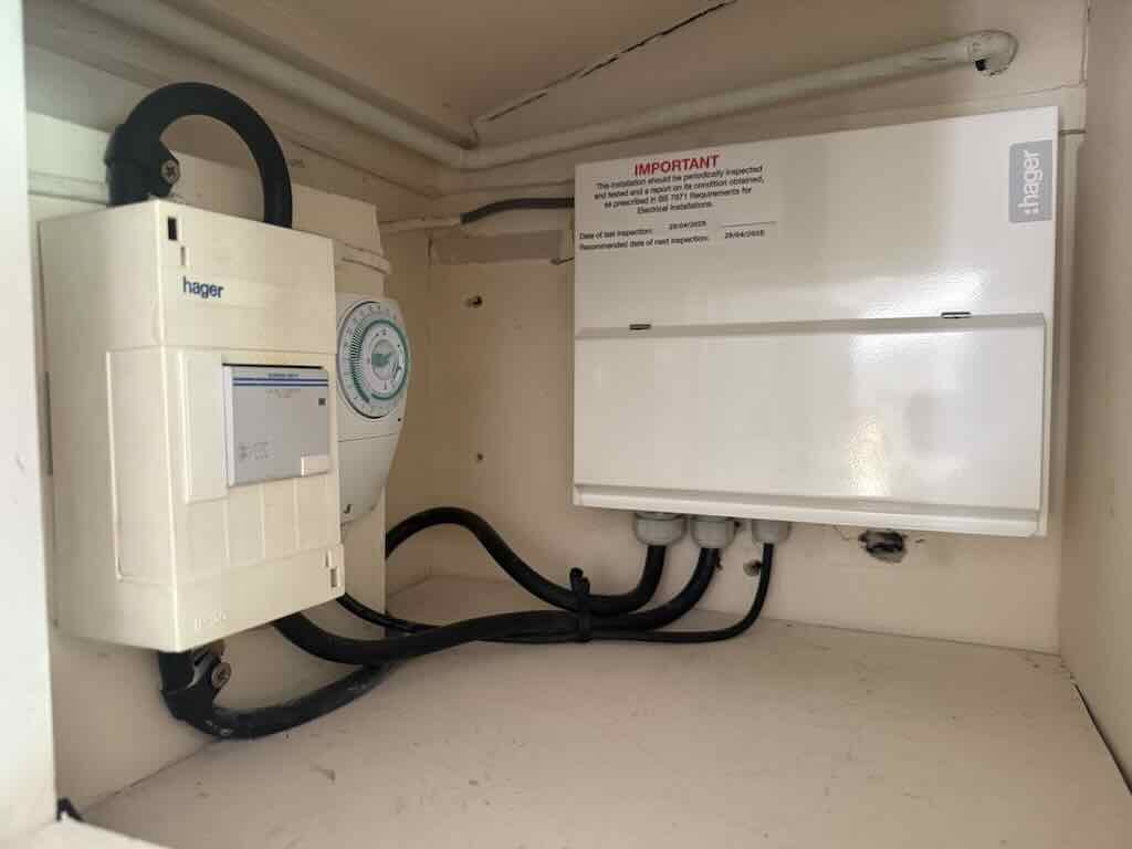 Consumer unit upgrade including storage heater timer & contactor - JDH Electrics