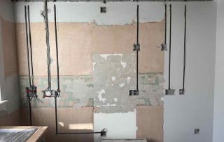 Kitchen electrics rewiring for new kitchen installation - first fix for grid switch arrangement